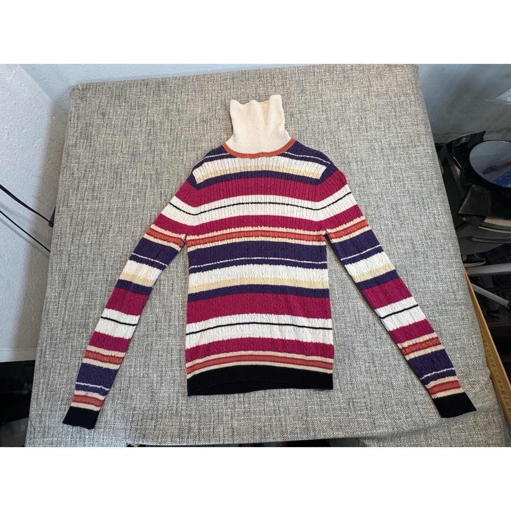 Liz Claiborne vintage golf sweater‎ long sleeve Medium STYLE LBMU3174T064 Turtle